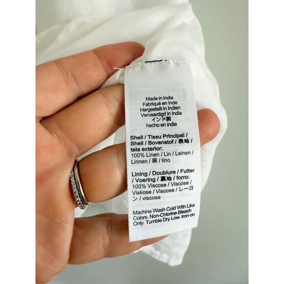 J.Crew | NWT Marilyn Linen mini dress in White | Sz 12 - Picture 7 of 10